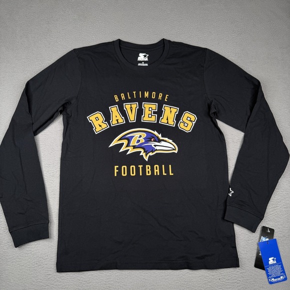 STARTER Other - Baltimore Ravens Shirt Mens Medium Black NFL Football Starter Long Sleeve Tee